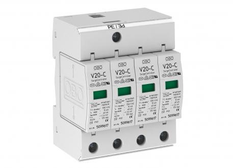 Surge arrester, 4-pole 550 V