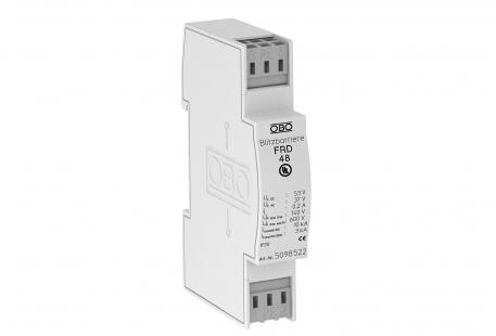 Protección media y fina FRD para sistemas de hilos de dos conductores de 48 V 2 | 37 | 53 | Borne