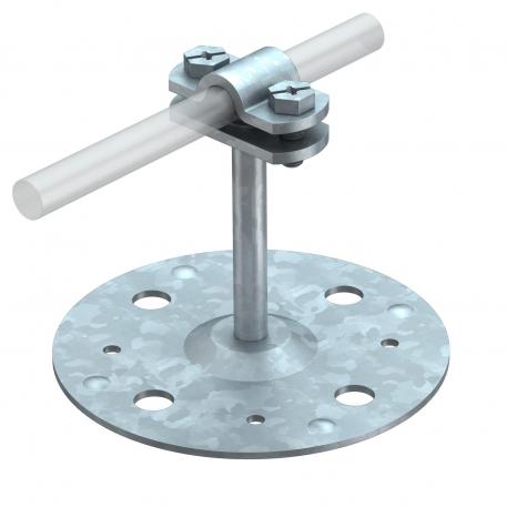 Roof conductor holder, suitable for direct bonding