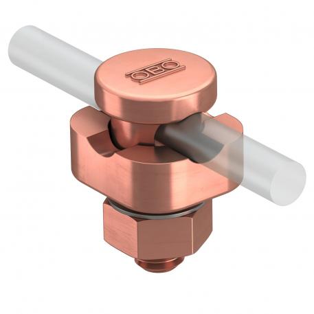 Connector Rd 8−10 mm, single, copper Rd 8-10