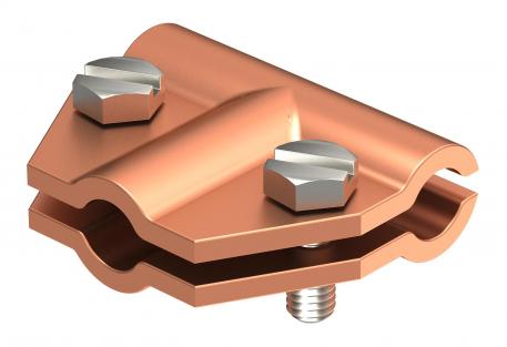 T connector Rd 8−10 mm Cu