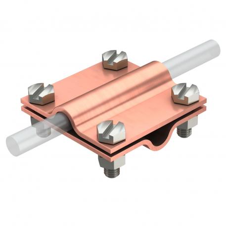 Cross-connector Rd 8−10 mm Cu