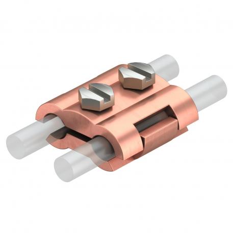 Parallel connector Rd 6−10 mm, M6 x 20