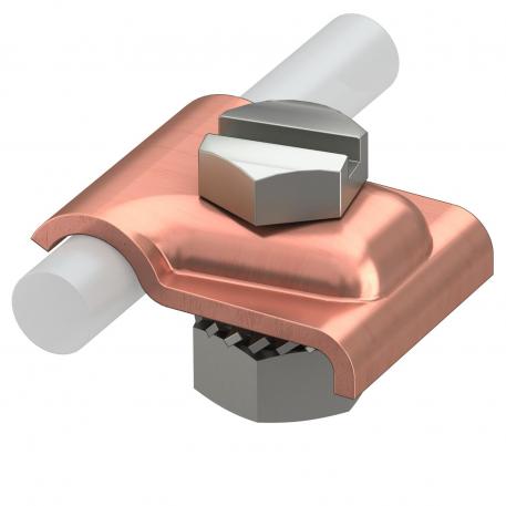 Universal clamping block Rd 8−10 mm Cu