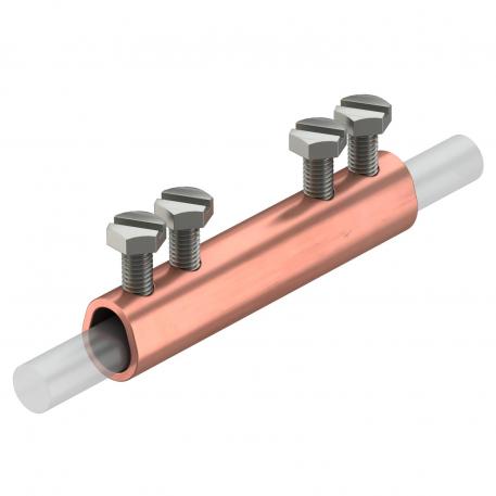 Straight connector Rd 6−10 mm Cu