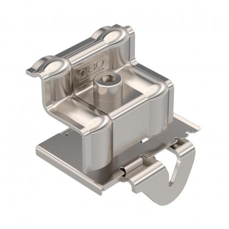 End clamp for PV module mounting, free-standing system