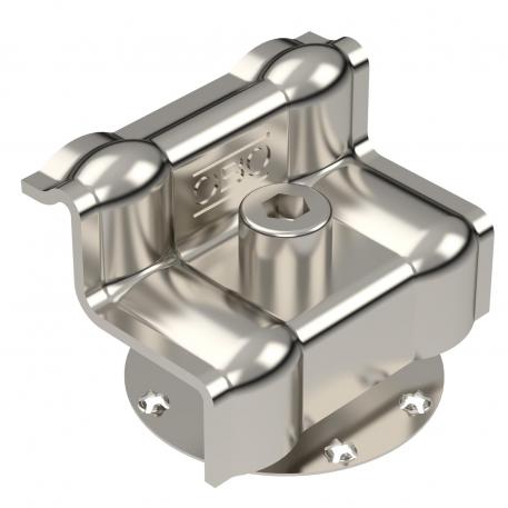 End clamp with spring for PV module mounting