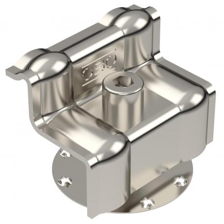 End clamp with spring for PV module mounting