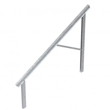 Pre-mounted supports for PV module mounting, free-standing system
