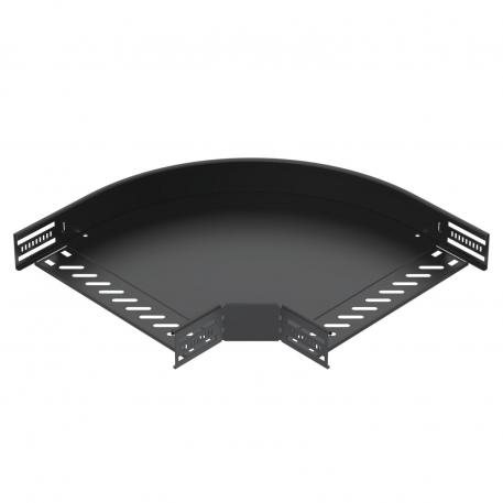 Codo de 90° 60 en negro 300 | Acero | PES135 - poliéster | negro intenso; RAL 9005