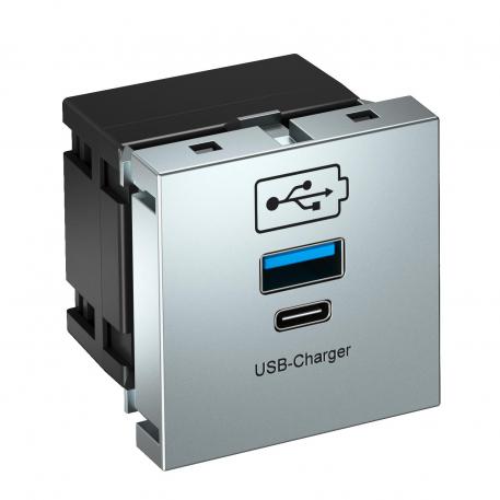 USB charging device Aluminium painted