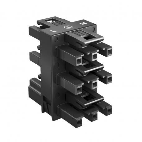 5-gang-distributor block, 3-pin