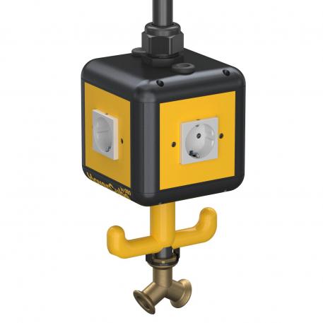 HoverCube VH-4, 4x protective contact socket, with compressed air connection