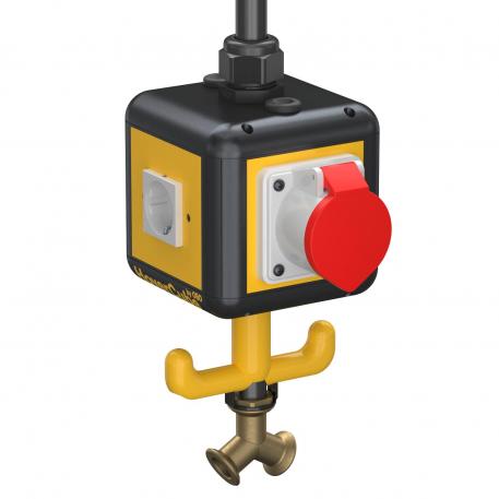 HoverCube VH-4, 3x protective contact socket, 1x CEE 16 A, with compressed air connection