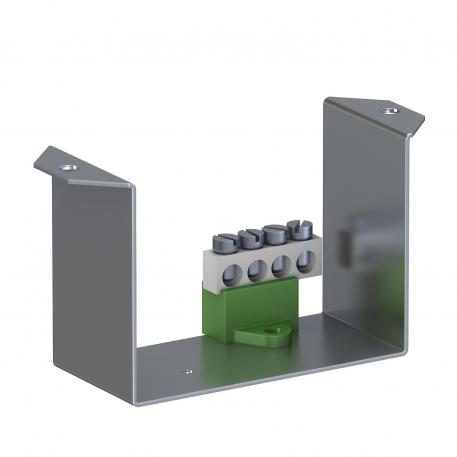 VHF protective unit construction, support with PE terminal strip