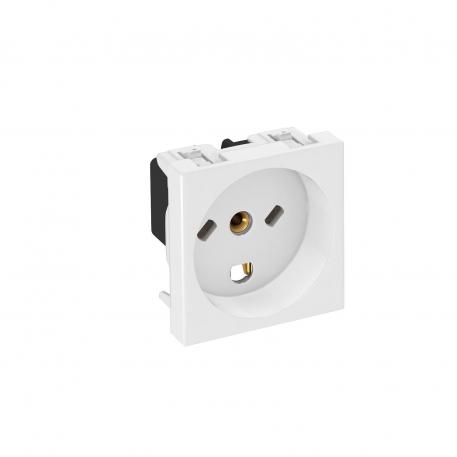 0° socket, Denmark, single, IT-encoded