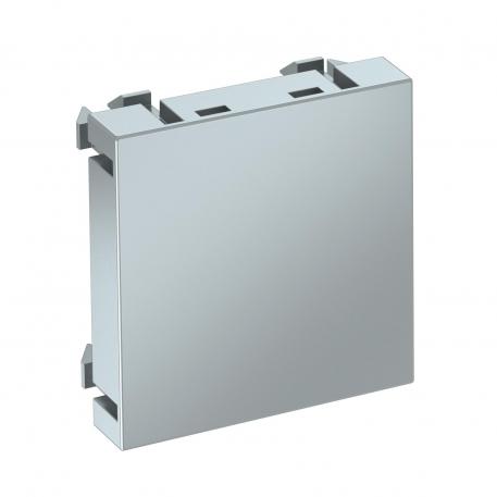Blanking cover, 1 module, aluminium-painted 