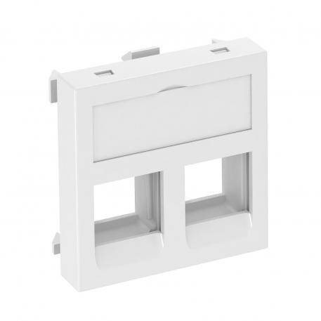 Data technology support, 1 module, straight outlet, type C, without dust protection slider