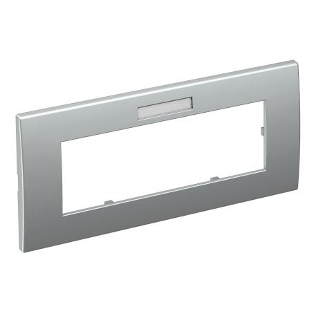 Cover frame AR45-BF3, for accessory mounting box 71GD9-2, triple, with labelling panel for horizontal device installation 3 | Horizontal