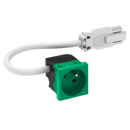 33° socket, Connect 45, with earthing pin, single 1 | Single 33° | Mint green; RAL 6029
