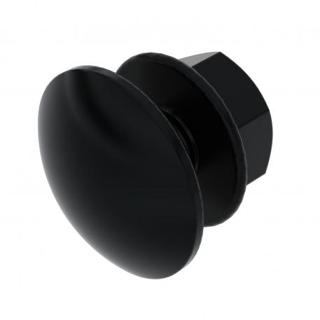Truss-head bolt with combination nut, black, G 12 |  | Steel | Electrogalvanised, black-passivated