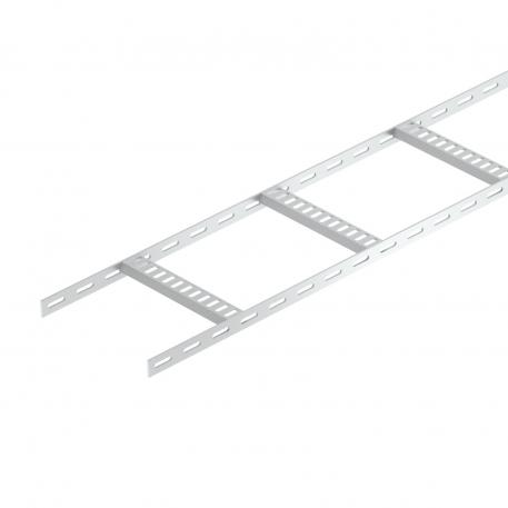 Cable ladder with trapezoidal rungs, light duty ALU