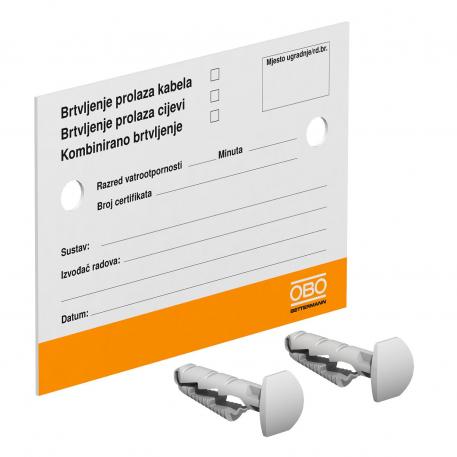 Identification plate HR Croatian