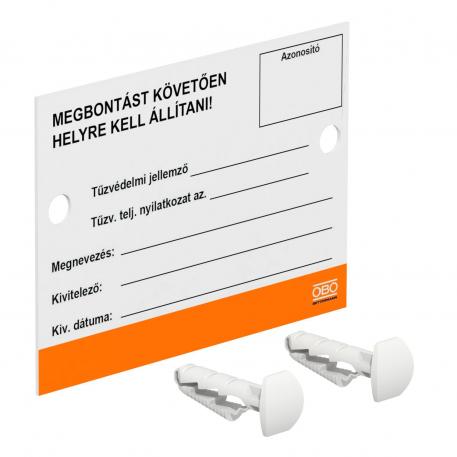 Identification plate Hungarian