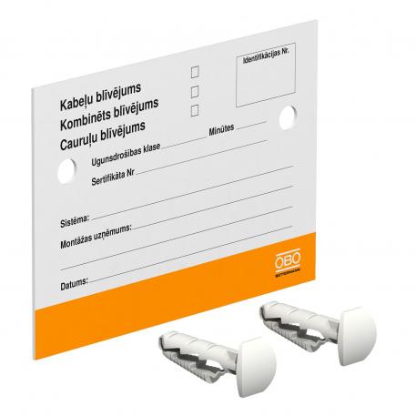 Identification plate Latvian