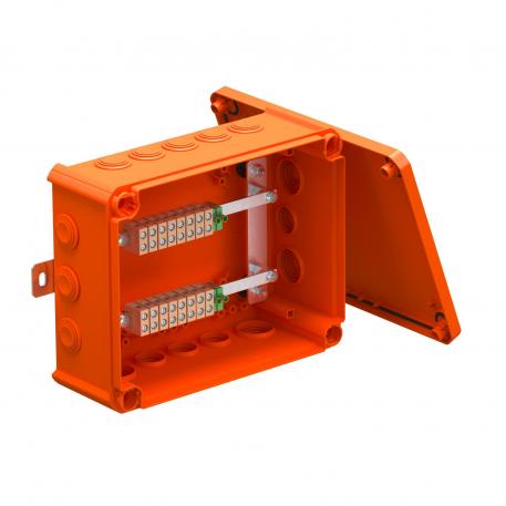 FireBox T250 con juntas insertables, para sistemas de datos, 4x16 225x173x86 | 10 | IP66 | naranja; RAL 2003