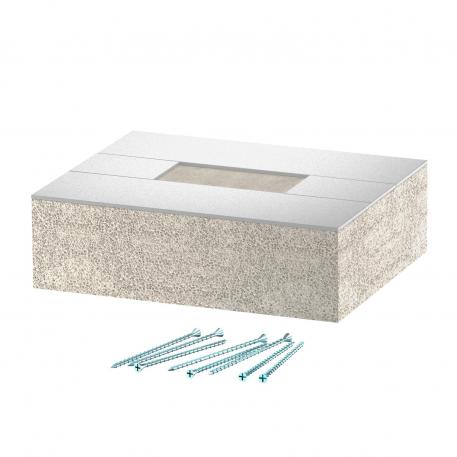 End piece for PYROLINE® Con D BSKD09-K0506 fire protection duct 140 | 113 | Grey