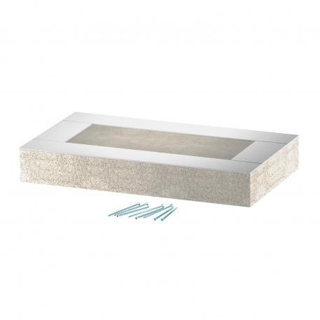 End piece for PYROLINE® Con D BSKD09-K1021 fire protection duct 290 | 168 | Grey