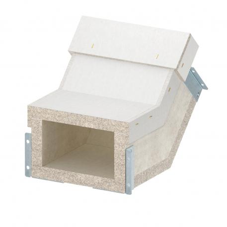 Rising vertical bend EI60 for PLCS D061220 fire protection duct 308 | 200 | 190 | 120 | 225 | Grey