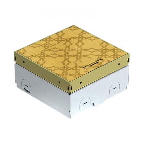 UDHOME-ONE floor socket, without floor covering recess, BS socket, decorative plate: oriental