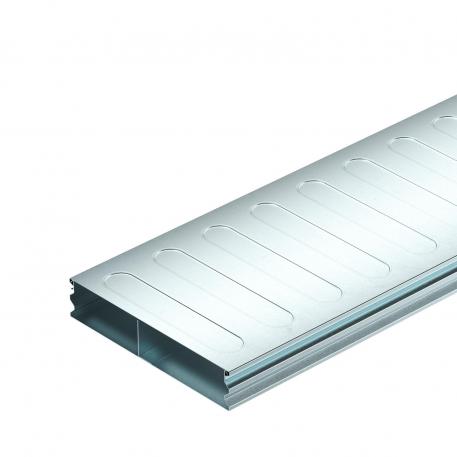 Underfloor duct, 2 pieces, 2-compartment, duct height 48 mm