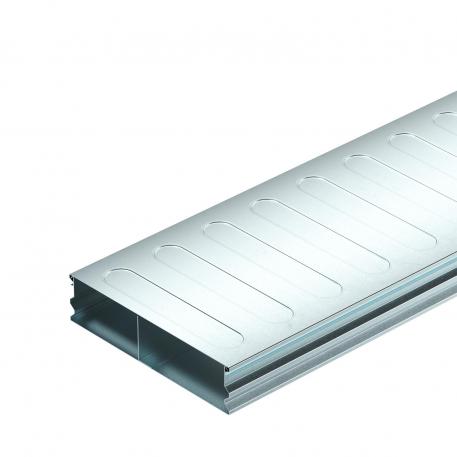 Underfloor duct, 2 pieces, 2-compartment, duct height 58 mm