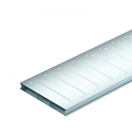 Underfloor duct, 2 pieces, 3-compartment, duct height 28 mm