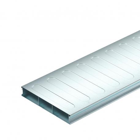 Underfloor duct, 2 pieces, 3-compartment, duct height 38 mm