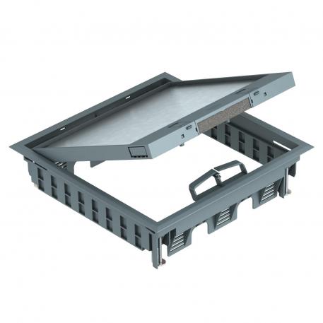 Conjunto portamecanismos GES9-3S con corredera deslizante 5 | 9 | Corredera deslizante | gris hierro; RAL 7011