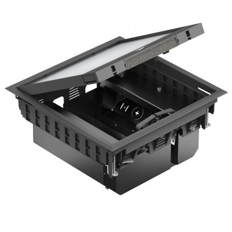 GES9-3B service outlet with handle, pre-mounted with vertical device support