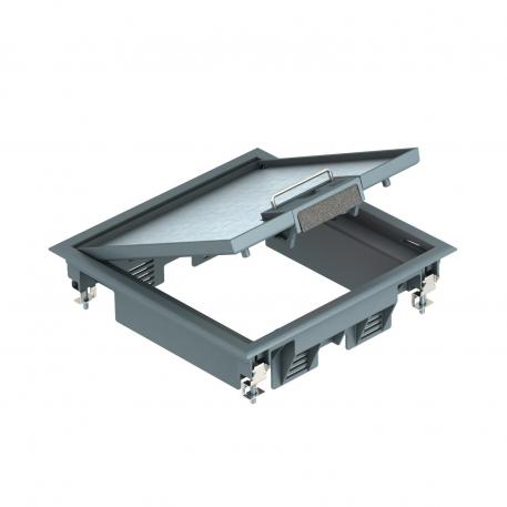 Conjunto portamecanismos GES4 con asidero 5 | 4 | gris hierro; RAL 7011