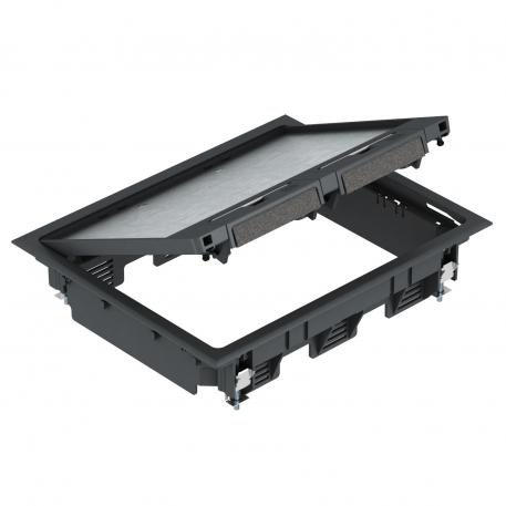 Conjunto portamecanismos GES6 con asidero 5 | 6 | negro grafito; RAL 9011