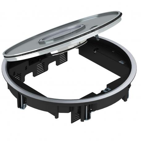 Unidad portamecanismos GRAF9-2 BA3, limpieza con agua, con entalladura para revestimiento de suelo 3 | R9 | 