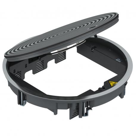 GRAF9 universal service outlet, wet-cleaned with structured lid