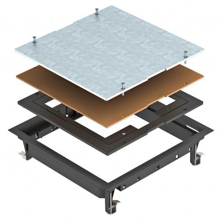 ZES9 inspection cover 5 | 10 | 9 | Graphite black; RAL 9011