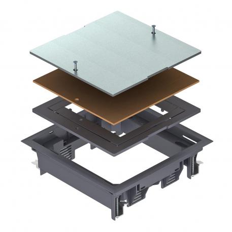 Tapa de registro ZES4 5 | 10 | 4 | gris hierro; RAL 7011