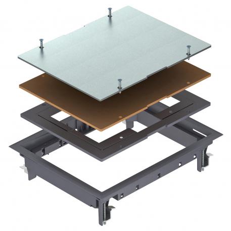 Tapa de registro ZES6 5 | 10 | 6 | gris hierro; RAL 7011