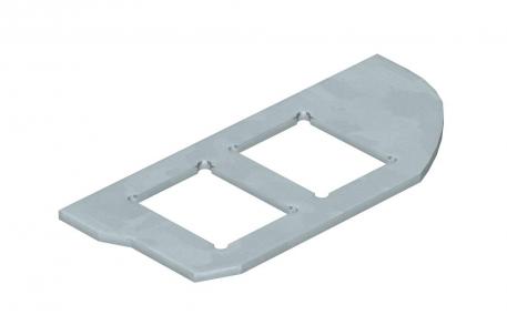 Mounting plate for the installation of data sockets in GESRM2, 2 x type C