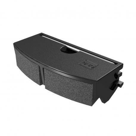 Salida de cable tamaño nominal R7 con junta de protección contra el polvo seco | negro grafito; RAL 9011