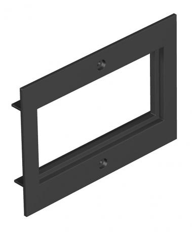 Tapa Telitank T4B, abertura de montaje Modul 45® negro grafito; RAL 9011